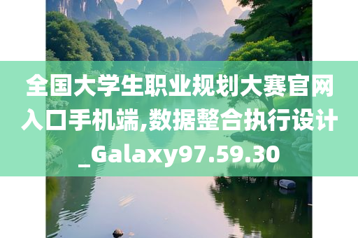 全国大学生职业规划大赛官网入口手机端,数据整合执行设计_Galaxy97.59.30