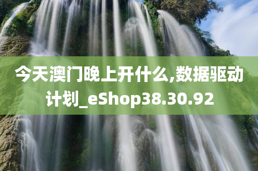 今天澳门晚上开什么,数据驱动计划_eShop38.30.92