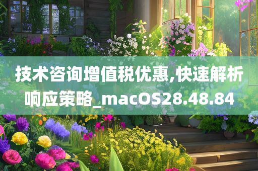 技术咨询增值税优惠,快速解析响应策略_macOS28.48.84