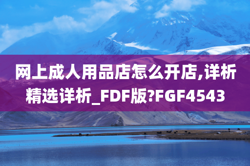 网上成人用品店怎么开店,详析精选详析_FDF版?FGF4543