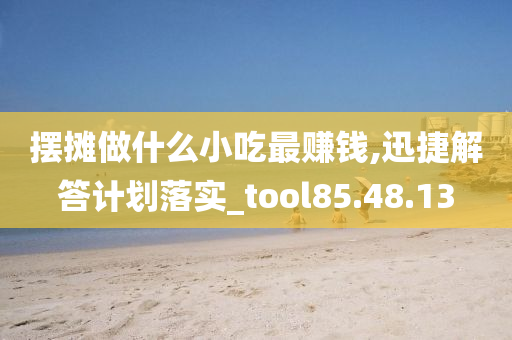 摆摊做什么小吃最赚钱,迅捷解答计划落实_tool85.48.13