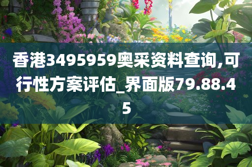 香港3495959奥采资料查询,可行性方案评估_界面版79.88.45