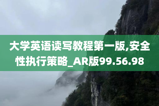 大学英语读写教程第一版,安全性执行策略_AR版99.56.98