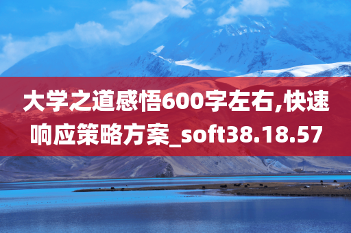 大学之道感悟600字左右,快速响应策略方案_soft38.18.57