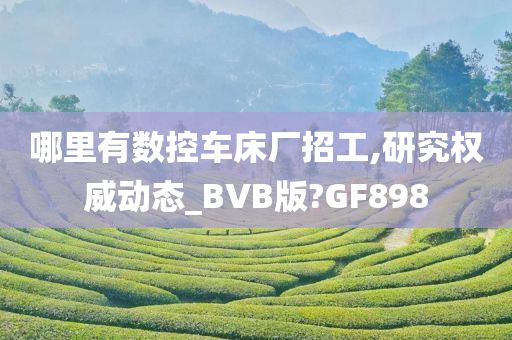 哪里有数控车床厂招工,研究权威动态_BVB版?GF898