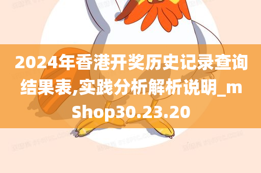 2024年香港开奖历史记录查询结果表,实践分析解析说明_mShop30.23.20