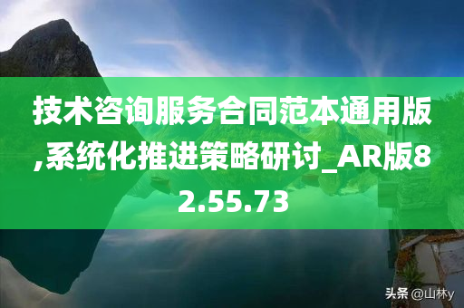 技术咨询服务合同范本通用版,系统化推进策略研讨_AR版82.55.73