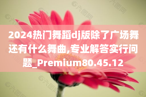 2024热门舞蹈dj版除了广场舞还有什么舞曲,专业解答实行问题_Premium80.45.12