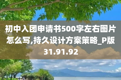 初中入团申请书500字左右图片怎么写,持久设计方案策略_P版31.91.92