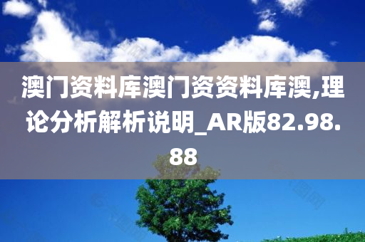 澳门资料库澳门资资料库澳,理论分析解析说明_AR版82.98.88