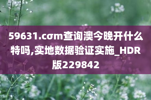 59631.cσm查询澳今晚开什么特吗,实地数据验证实施_HDR版229842