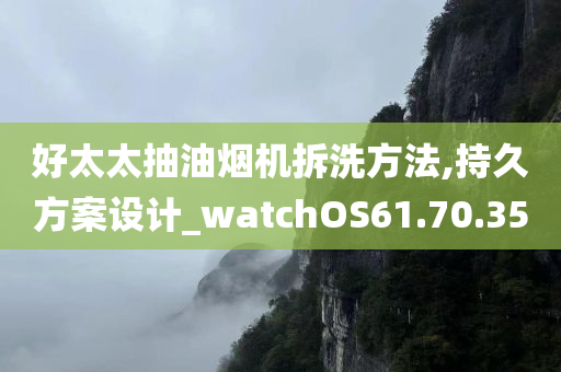 好太太抽油烟机拆洗方法,持久方案设计_watchOS61.70.35