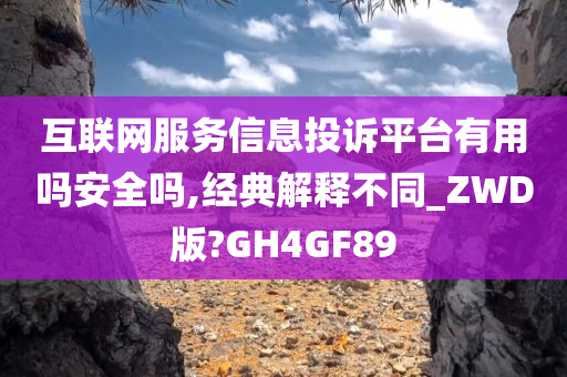 互联网服务信息投诉平台有用吗安全吗,经典解释不同_ZWD版?GH4GF89