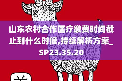 山东农村合作医疗缴费时间截止到什么时候,持续解析方案_SP23.35.20