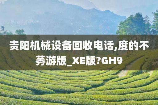 贵阳机械设备回收电话,度的不莠游版_XE版?GH9