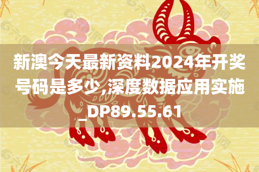 新澳今天最新资料2024年开奖号码是多少,深度数据应用实施_DP89.55.61