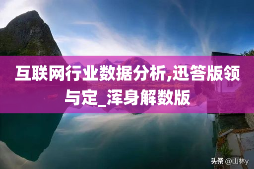 互联网行业数据分析,迅答版领与定_浑身解数版