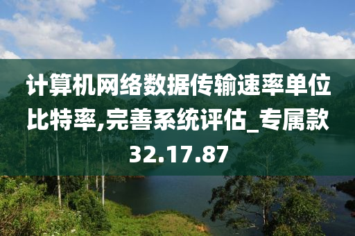 计算机网络数据传输速率单位比特率,完善系统评估_专属款32.17.87