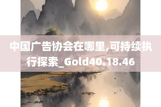 中国广告协会在哪里,可持续执行探索_Gold40.18.46