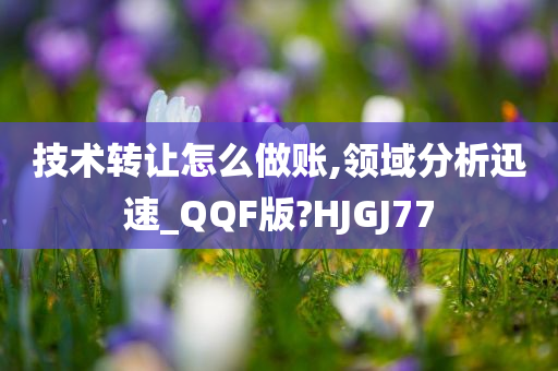 技术转让怎么做账,领域分析迅速_QQF版?HJGJ77