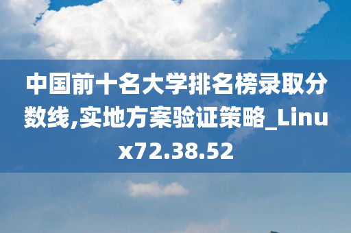 中国前十名大学排名榜录取分数线,实地方案验证策略_Linux72.38.52