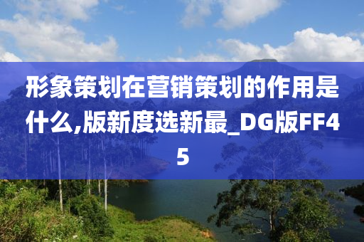 形象策划在营销策划的作用是什么,版新度选新最_DG版FF45