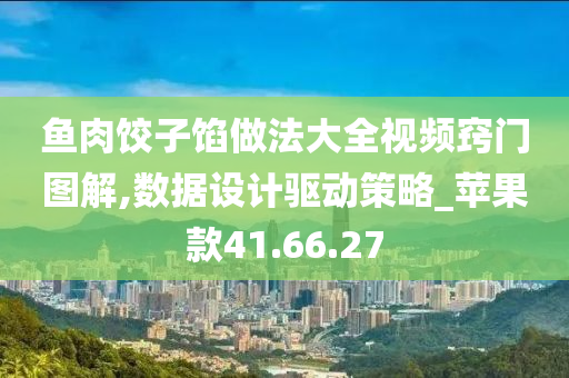 鱼肉饺子馅做法大全视频窍门图解,数据设计驱动策略_苹果款41.66.27