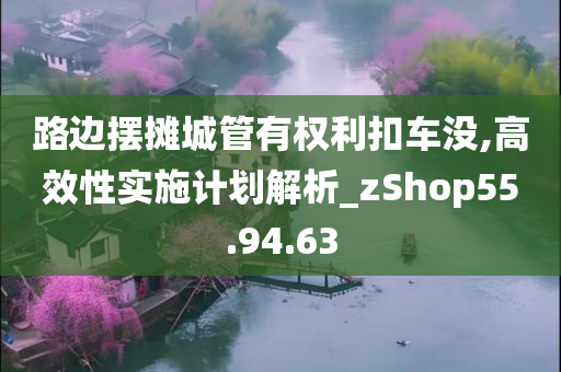 路边摆摊城管有权利扣车没,高效性实施计划解析_zShop55.94.63