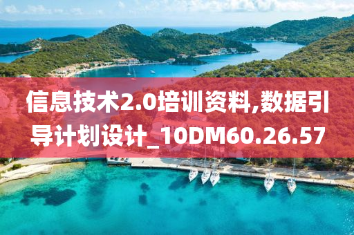 信息技术2.0培训资料,数据引导计划设计_10DM60.26.57