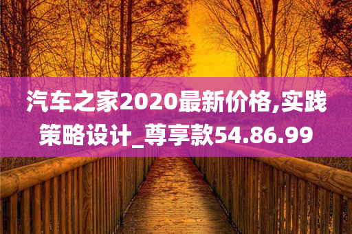 汽车之家2020最新价格,实践策略设计_尊享款54.86.99