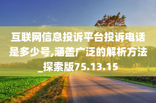 互联网信息投诉平台投诉电话是多少号,涵盖广泛的解析方法_探索版75.13.15