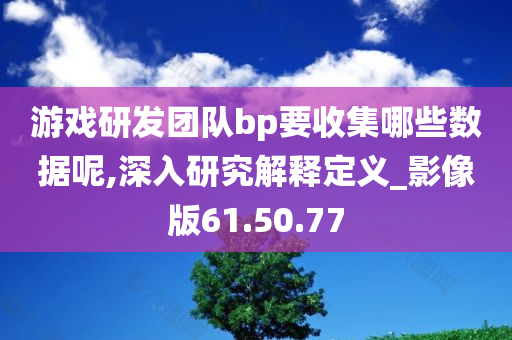 游戏研发团队bp要收集哪些数据呢,深入研究解释定义_影像版61.50.77