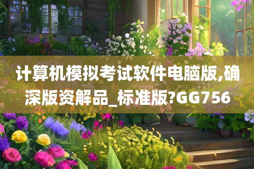 计算机模拟考试软件电脑版,确深版资解品_标准版?GG756