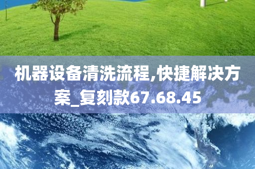 机器设备清洗流程,快捷解决方案_复刻款67.68.45