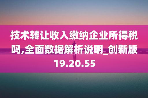 技术转让收入缴纳企业所得税吗,全面数据解析说明_创新版19.20.55