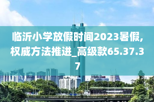 临沂小学放假时间2023暑假,权威方法推进_高级款65.37.37