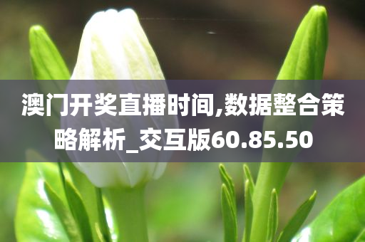 澳门开奖直播时间,数据整合策略解析_交互版60.85.50