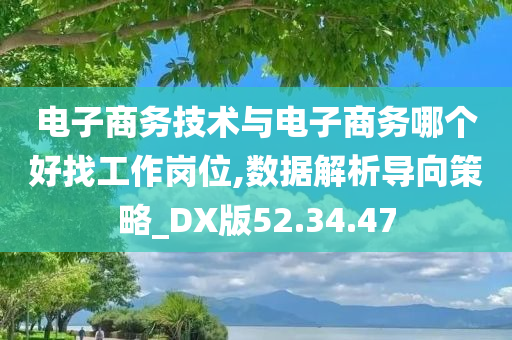 电子商务技术与电子商务哪个好找工作岗位,数据解析导向策略_DX版52.34.47