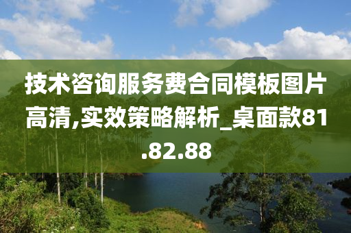 技术咨询服务费合同模板图片高清,实效策略解析_桌面款81.82.88