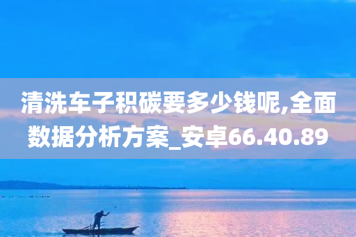 清洗车子积碳要多少钱呢,全面数据分析方案_安卓66.40.89