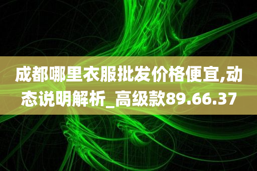 成都哪里衣服批发价格便宜,动态说明解析_高级款89.66.37