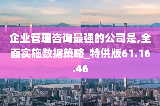 企业管理咨询最强的公司是,全面实施数据策略_特供版61.16.46