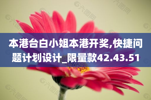 本港台白小姐本港开奖,快捷问题计划设计_限量款42.43.51