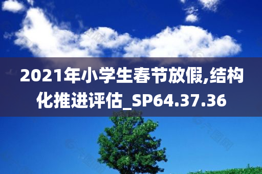 2021年小学生春节放假,结构化推进评估_SP64.37.36