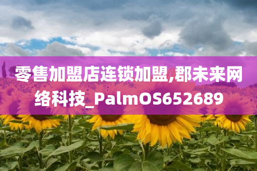 零售加盟店连锁加盟,郡未来网络科技_PalmOS652689