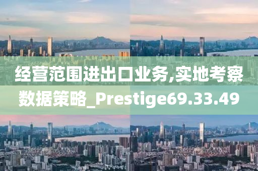 经营范围进出口业务,实地考察数据策略_Prestige69.33.49