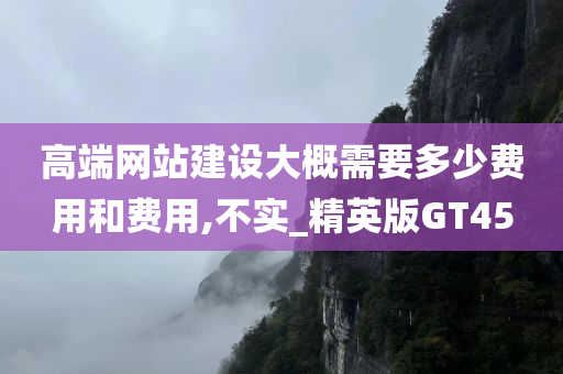 高端网站建设大概需要多少费用和费用,不实_精英版GT45