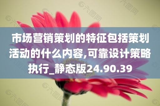 市场营销策划的特征包括策划活动的什么内容,可靠设计策略执行_静态版24.90.39