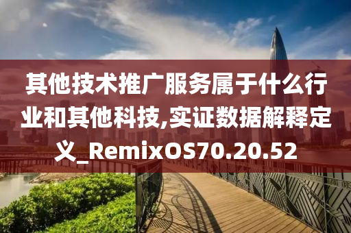 其他技术推广服务属于什么行业和其他科技,实证数据解释定义_RemixOS70.20.52