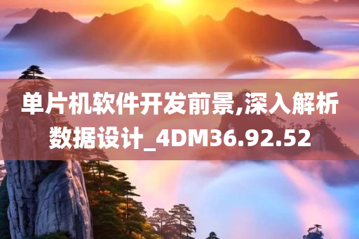 单片机软件开发前景,深入解析数据设计_4DM36.92.52